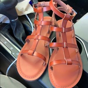 American eagle leather gladiator sandals